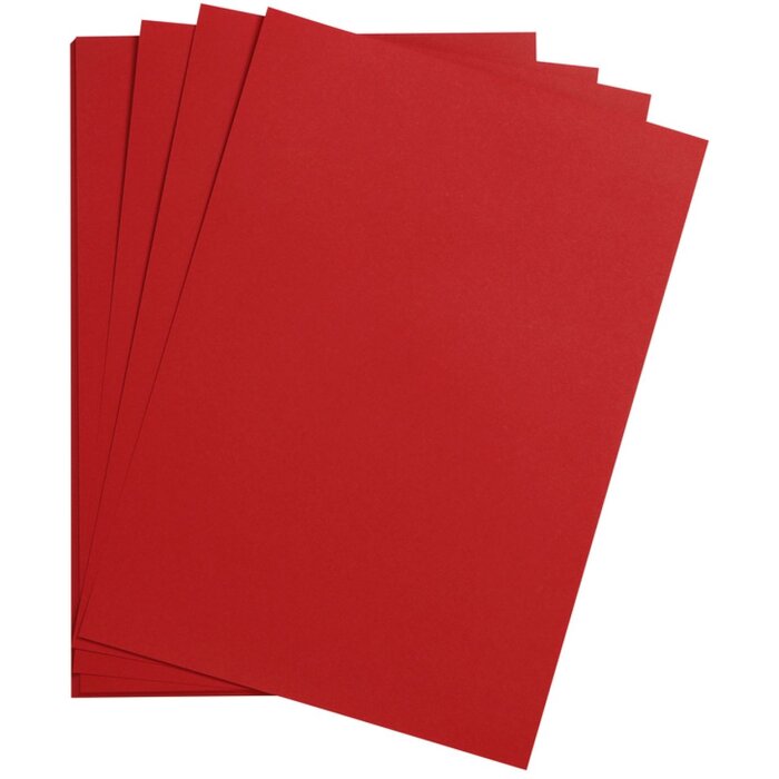 Photo cardboard a4 high red 25 sheets