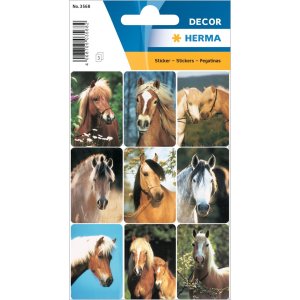 decorative labels "Horses" - DECOR