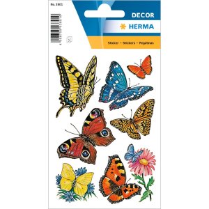 decorative labels "Butterflies" - DECOR