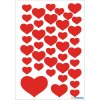 HERMA decorative labels "Red Hearts" - DECOR