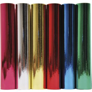 Roll of aluminum paper, one-sided colored, 2x0,70m, 80g