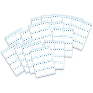 Self adhesive freezer labels - white, 7 sheets