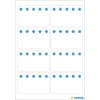 Self adhesive freezer labels - white, 7 sheets