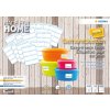 Self adhesive freezer labels - white, 7 sheets