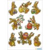 Decorative labels "Bunnies" - MAGIC, 1 sheet