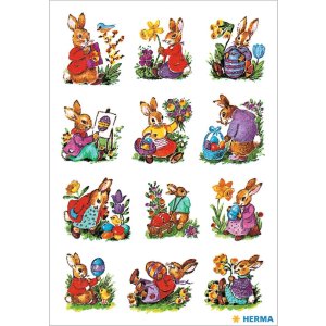 HERMA decorative labels "Easter Bunnies" - 3...