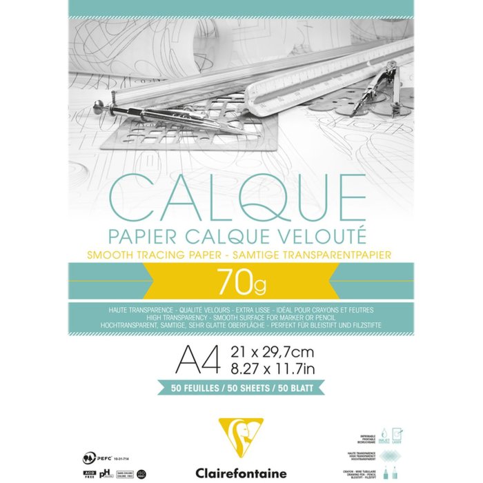 Block tracing paper din a4 50 sheets