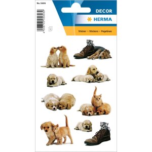 decorative labels "Puppies" - DECOR