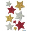 HERMA Decorative self adhesive STARS - glittering