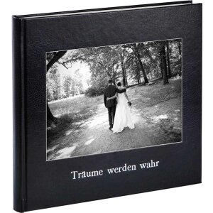 guest book KOLARA with embossing and picture black