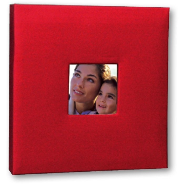 photo album COTTON red 24x24 cm