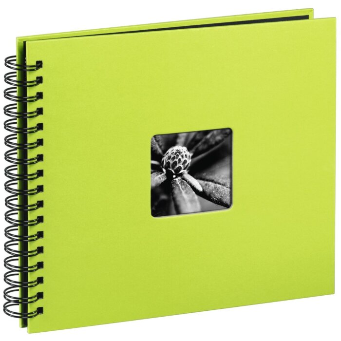 Fine Art Spiral Bound Album, 36 x 32 cm, 50 black pages, kiwi