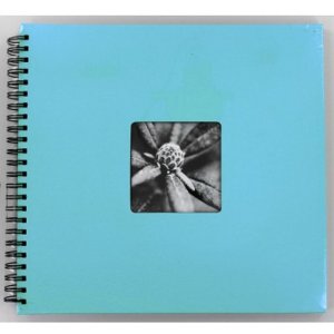 Fine Art Spiral Bound Album, 36 x 32 cm, 50 black pages, turquoise