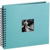 Fine Art Spiral Bound Album, 36 x 32 cm, 50 black pages, turquoise