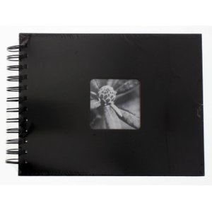 spiral album Fine Art black 24x17 cm