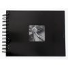 spiral album Fine Art black 24x17 cm