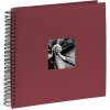 Fine Art Spiralbound Album, 36 x 32 cm, 50 black pages, burgundy