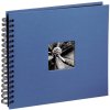 Fine Art Spiral Bound Album, 36 x 32 cm, 50 black pages, azure