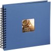 Fine Art Spiral Bound Album, 36 x 32 cm, 50 black pages, azure