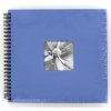 Fine Art Spiral Bound Album, 36 x 32 cm, 50 black pages, azure