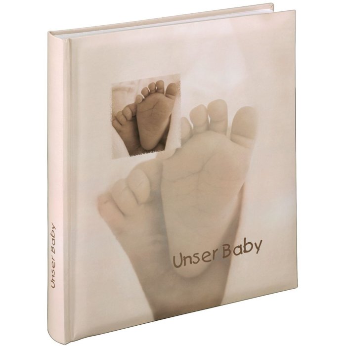 Baby Feel Bookbound Album, 29x32 cm, 60 white pages, text on two pages