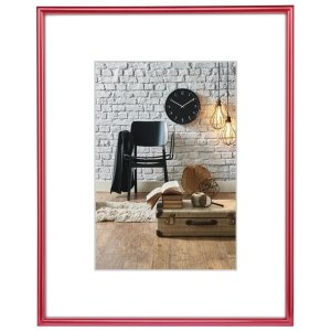 plastic frame Sevilla 10x15 cm red