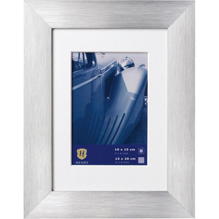 Picture frame LUZERN aluminium 6"x8" in silver