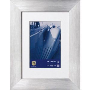 Picture frame LUZERN aluminium 6"x8" in silver