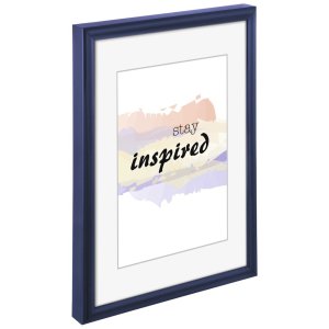 plastic frame Madrid 13x18 cm blue