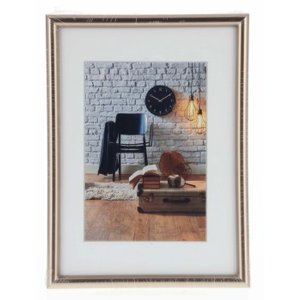 plastic frame Sevilla 13x18 cm grey