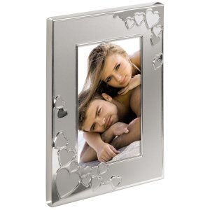 Metal portrait frame CAPE CORAL silver 13x18 cm