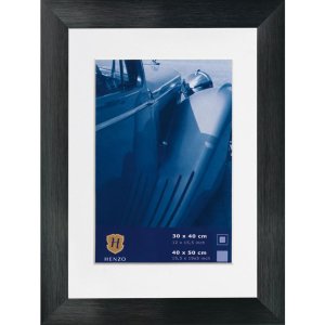 40x50 Aluminium Picture Frame with Passepartout black...