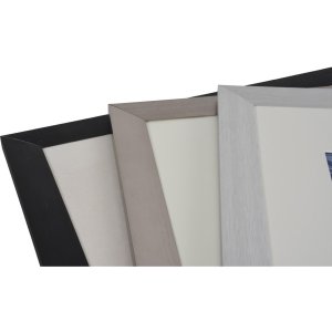 40x50 Aluminium Picture Frame with Passepartout black Lucerne