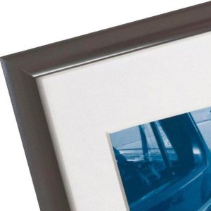 Picture frame Portofino 7"x9.5" steel grey