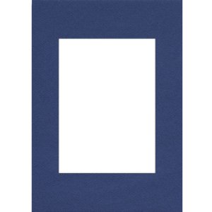 Passepartout 20x28 cm - 13x18 cm navy blue