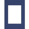 Passepartout 20x28 cm - 13x18 cm navy blue