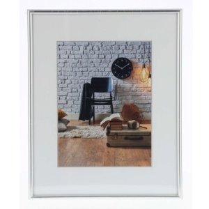 plastic frame Sevilla 28x35 cm silver