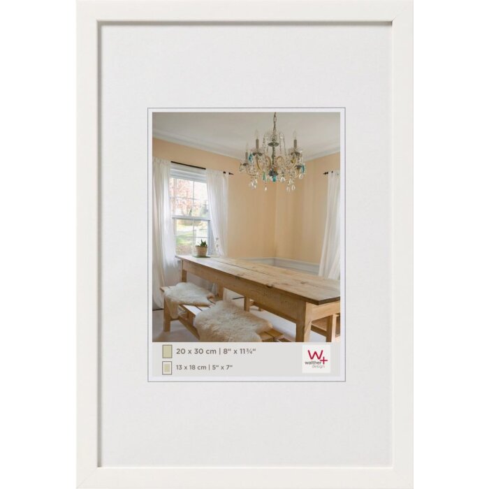 Peppers wooden frame 30x45 cm polar white