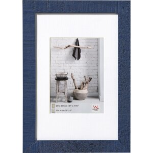 Home wooden frame 50x70 cm blue