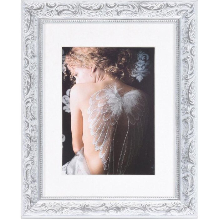 Chic Baroque photo frame 18x24 cm white