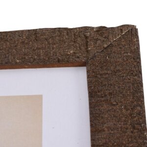 Driftwood wooden frame 40x40 cm dark brown