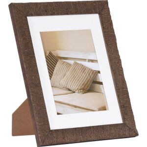 Driftwood wooden frame 18x24 cm dark brown