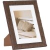 Driftwood wooden frame 18x24 cm dark brown