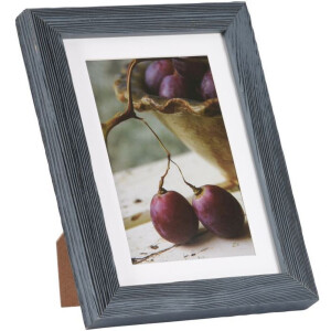 Deco wooden frame 13x18 cm blue