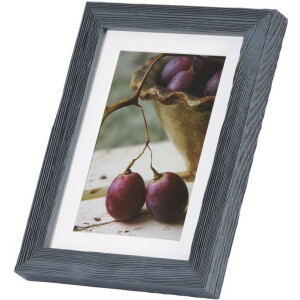 Deco wooden frame 13x18 cm blue