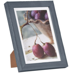 Deco wooden frame 15x20 cm blue