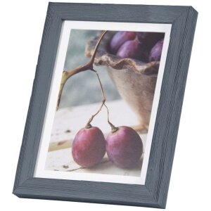 Deco wooden frame 15x20 cm blue