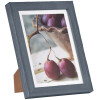 Deco wooden frame 15x20 cm blue