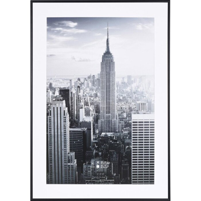 Aluminum picture frame 50x70 black Manhattan