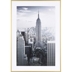 Manhattan alu frame 50x70 cm gold